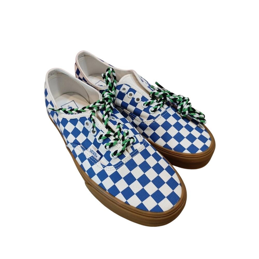 Vans Authentic Blue/Gum Checkerboard Womens Size 8.5 - Picture 4 of 9